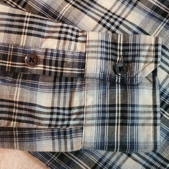 Drill Company Boys Plaid Shirt-Long Elbow Patch Sleeves-EUC-M (10/12) - Picture 6 of 9